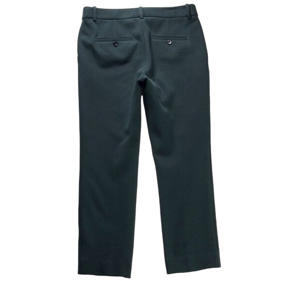 THEORY Women's Textured Knit Pants Blue Stretch Cotton Rayon Blend Size 6 - Picture 7 of 10